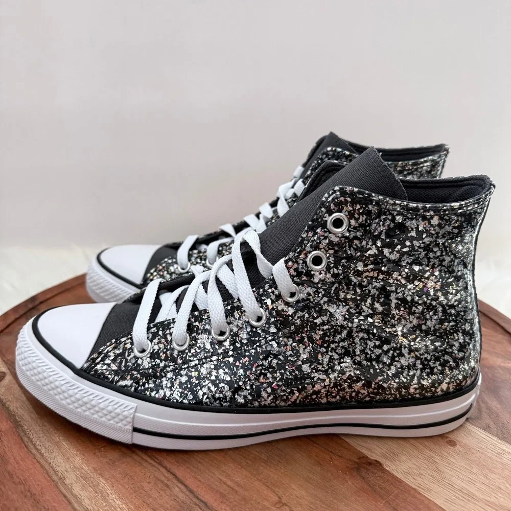 Converse Chuck Taylor All‎ Star High Top Glitter Sparkle Sneakers Youth Size 6
